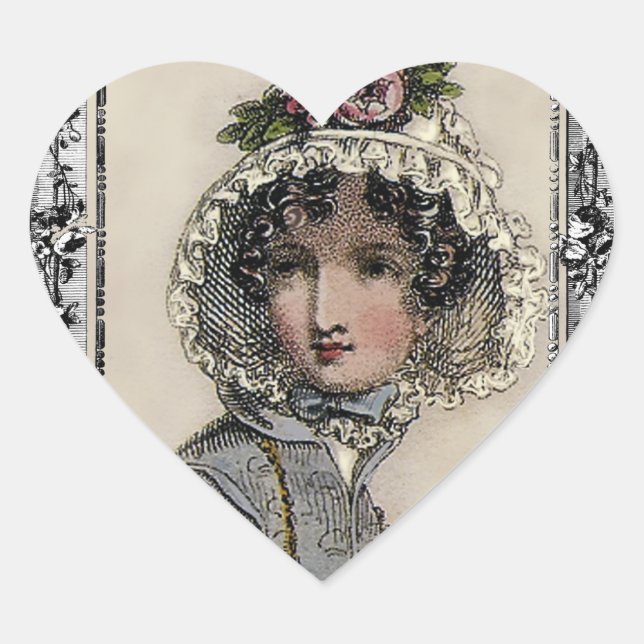 Caroline Heart Sticker (Front)