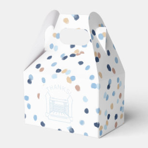 Caroline Watercolor Dots Bounce House Favour Box