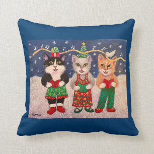 Caroling Cats Cushion