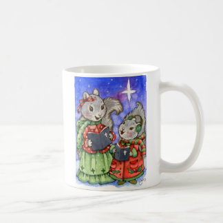 Caroling Christmas Squirrels - Cute Mug