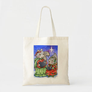 Caroling Christmas Squirrels - Cute Tote Bag