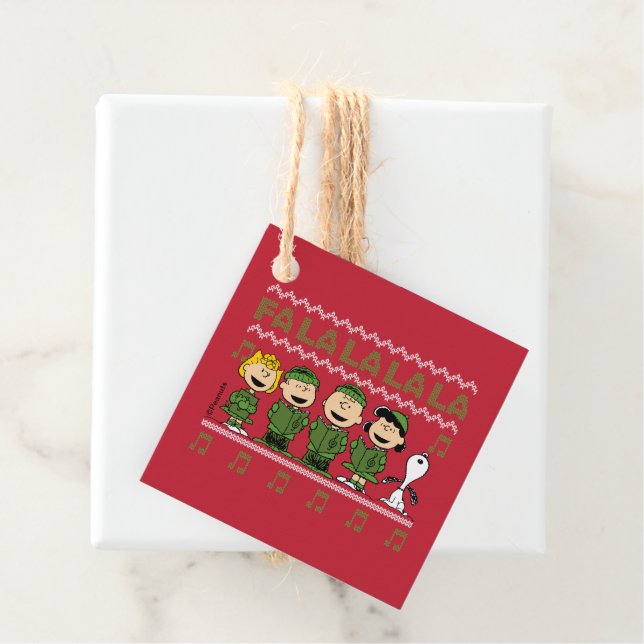 Caroling Christmas Sweater Graphic Favour Tags (In Situ)