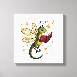 Caroling Dragonfly Canvas Print