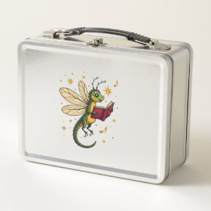 Caroling Dragonfly Metal Lunch Box