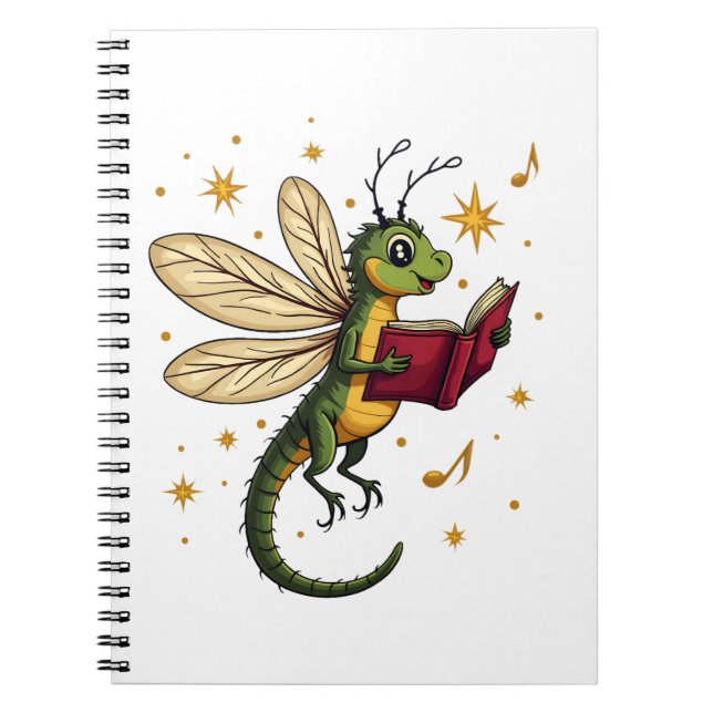 Caroling Dragonfly Notebook (Front)