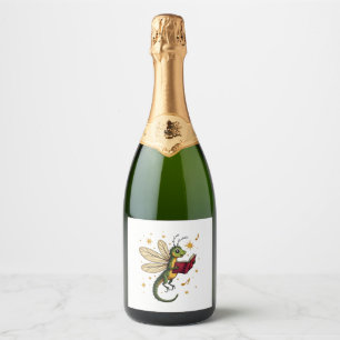 Caroling Dragonfly Sparkling Wine Label
