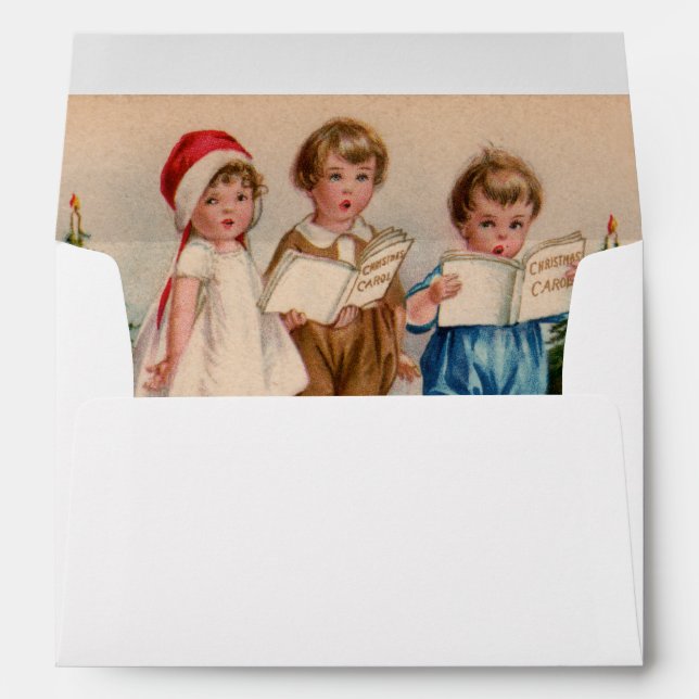 Caroling Kids Envelope (Back (Bottom))
