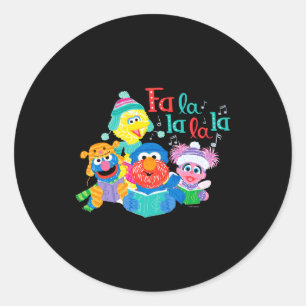 Caroling Sesame Street Classic Round Sticker