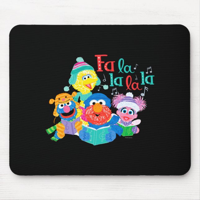 Caroling Sesame Street  Mouse Mat (Front)