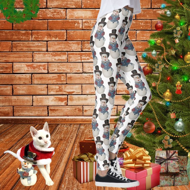 Caroling Snowman Leggings (Creator Uploaded)