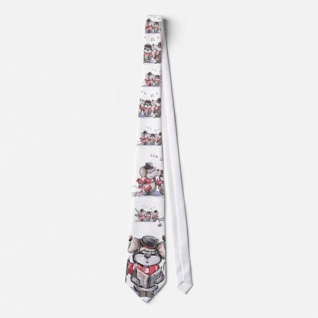 Caroling With Mic, Mac And Moe Tie (Front)