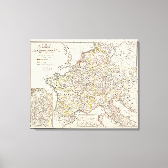 Carolingian Empire Canvas Print (Front)