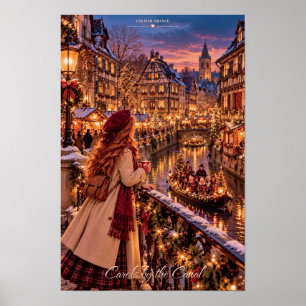 Carols By The Canal Colmar France Christmas Poster