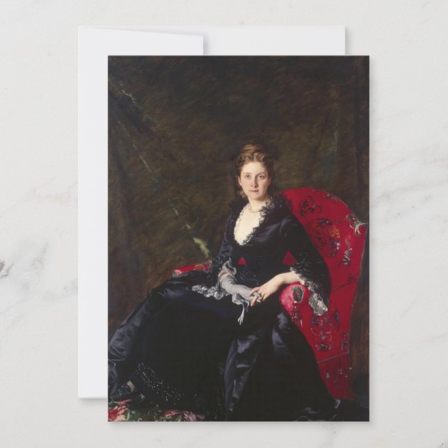Carolus-Duran - Portrait of Nadezhda Polovtsova Invitation (Front)
