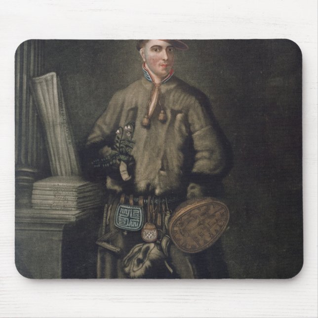 Carolus Linnaeus  in his Lapland Dress Mouse Mat (Front)