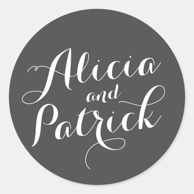 Carolyna Wedding Classic Round Sticker (Front)