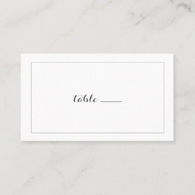 Carolyna Wedding Escort Cards (Front)