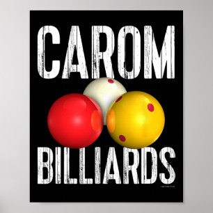 Carom Billiards Gear And Apparel  Poster