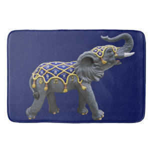 Carousel Animal Elephant Photo Bath Mat