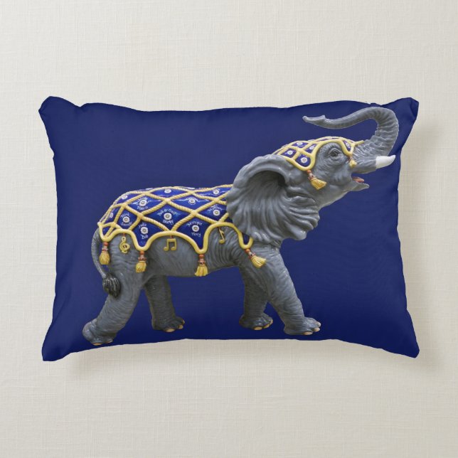 Carousel Animal Elephant Photo Pillow (Front)