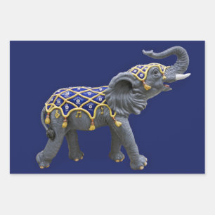 Carousel Animal Elephant Photo Wrapping Paper