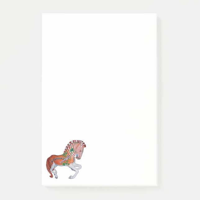 Carousel Animal Quagga Zebra Photo Notes (Front)