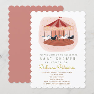 carousel Baby Shower Invitation