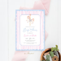 Carousel Baby Shower Invitation