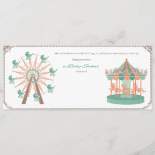 Carousel Baby Shower Invite