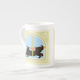 Carousel Bear by June Erica Vess Bone China Mug
