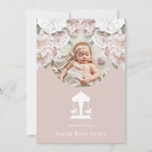 Carousel Birth Announcement