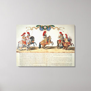 Carousel by Louis XIV Front of Tuileries Canvas Print