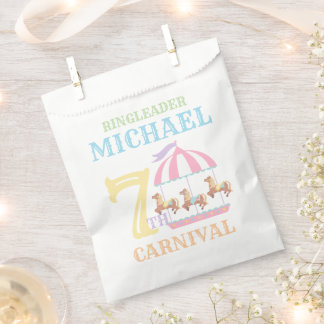 Carousel Circus Carnival Birthday Party Favour Bag