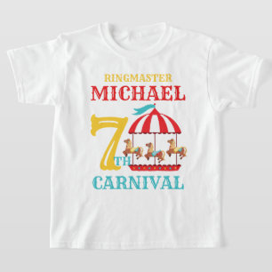 Carousel Circus Carnival Birthday Shirt