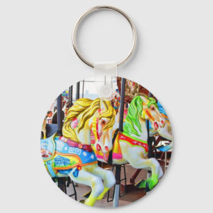 Carousel - Coney Island, NYC keychain