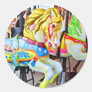 Carousel - Coney Island, NYC sticker