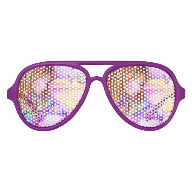 Carousel Dreams Adult Aviator Party Shades (Front)