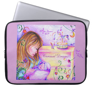 Carousel Dreams Neoprene Laptop Skin  15 inch Laptop Sleeve