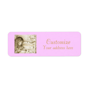 Carousel Dreams Pink Small Address Labels