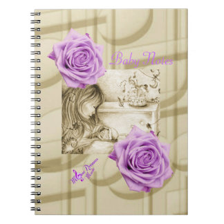Carousel Dreams Purple Roses & Music Notebook