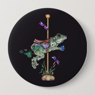 Carousel Frog 10 Cm Round Badge