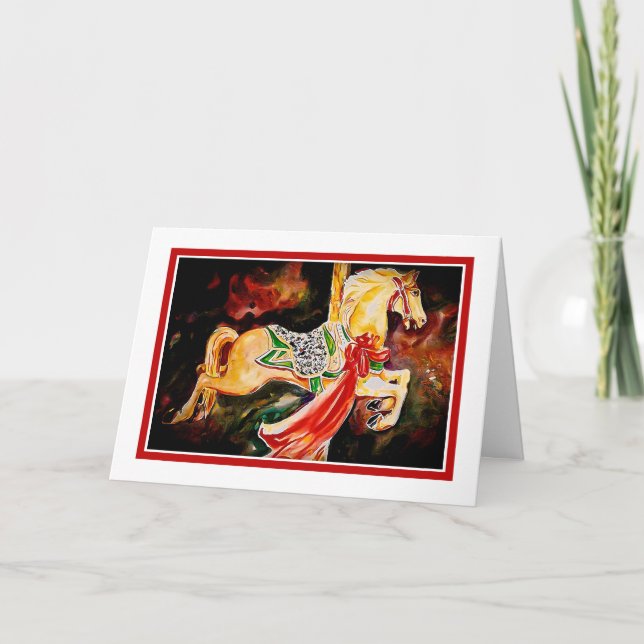 Carousel Holiday Card (Front)