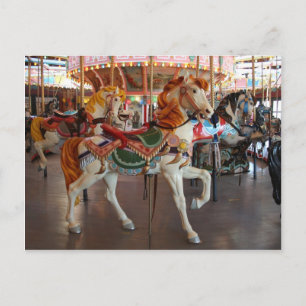 Carousel Horse,2 Postcard