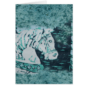Carousel Horse Aquamarine