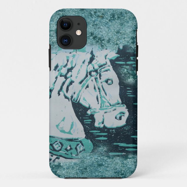 Carousel Horse Aquamarine Case-Mate iPhone Case (Back)