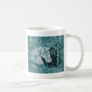 Carousel Horse Aquamarine Coffee Mug