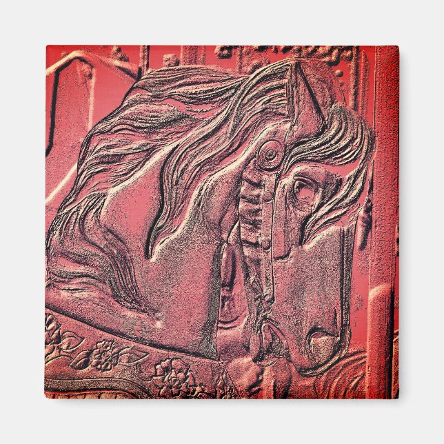 Carousel Horse Art  Magnet (Front)