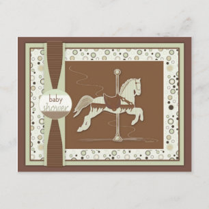 Carousel Horse Baby Shower Invitation