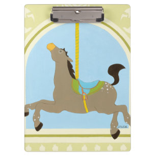 Carousel Horse by June Erica Vess Clipboard