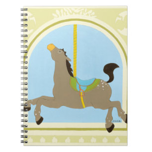 Carousel Horse by June Erica Vess Notebook